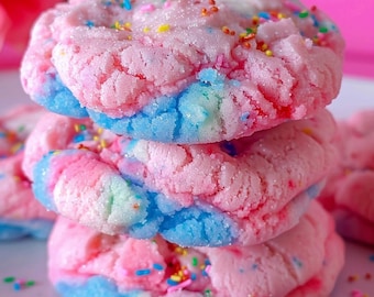 Cotton Candy Cookies Recipe – Fun & Sweet Dessert Printable Card