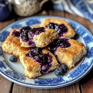 Blueberry Butter Swim Biscuits Recipe – Fluffy, Sweet & Buttery Delight (Downloadable)