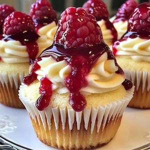 Halloncheesecake-cupcakes – krämiga, dekadenta och perfekt söta