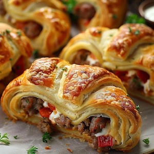 Downloadable Rotel Sausage and Cream Cheese Crescent Recipe – Easy Party Appetizer PDF