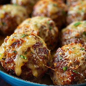 Almôndegas de alho e parmesão com pão de alho crocante – Receita saborosa e reconfortante para baixar