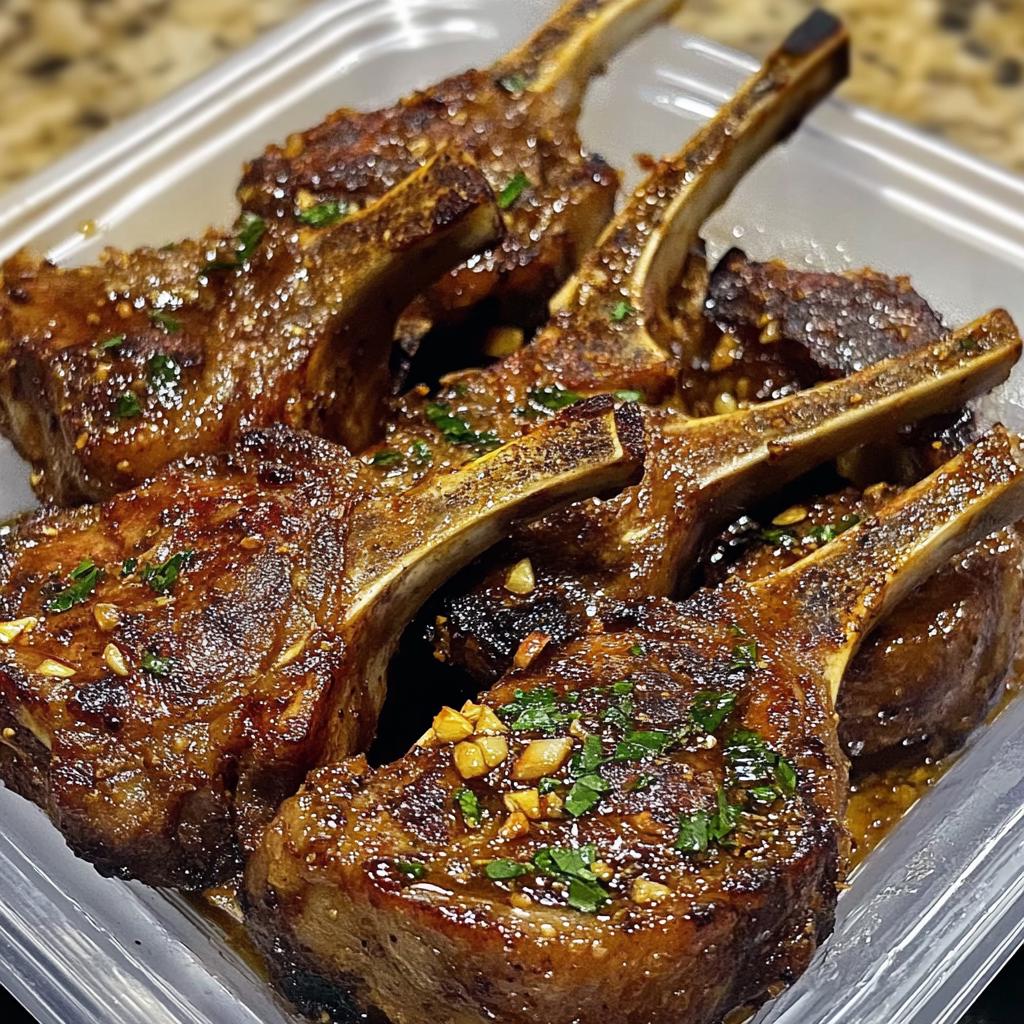 Downloadable Honey Garlic Glazed Lamb Chops Recipe - Etsy