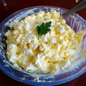 Recept voor eiersalade met kwark - eiwitrijk, romig en gezond (downloadbaar)