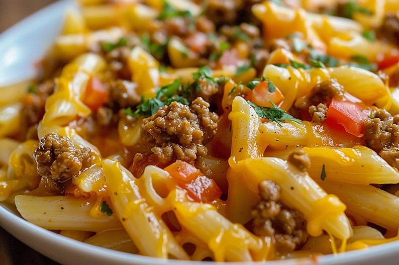Cheesy Queso Taco Pasta – Downloadable Bold & Creamy One-pot Tex-mex ...