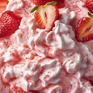 Nedladdningsbart recept på jordgubbsfluffsallad