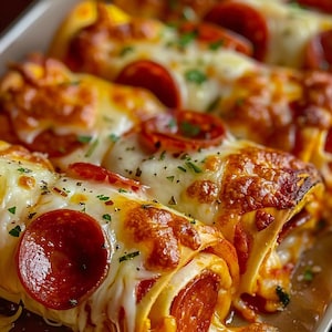 Downloadable Cheesy Pepperoni Pizza Roll-Ups Recipe – Fun & Flavorful Party Snack
