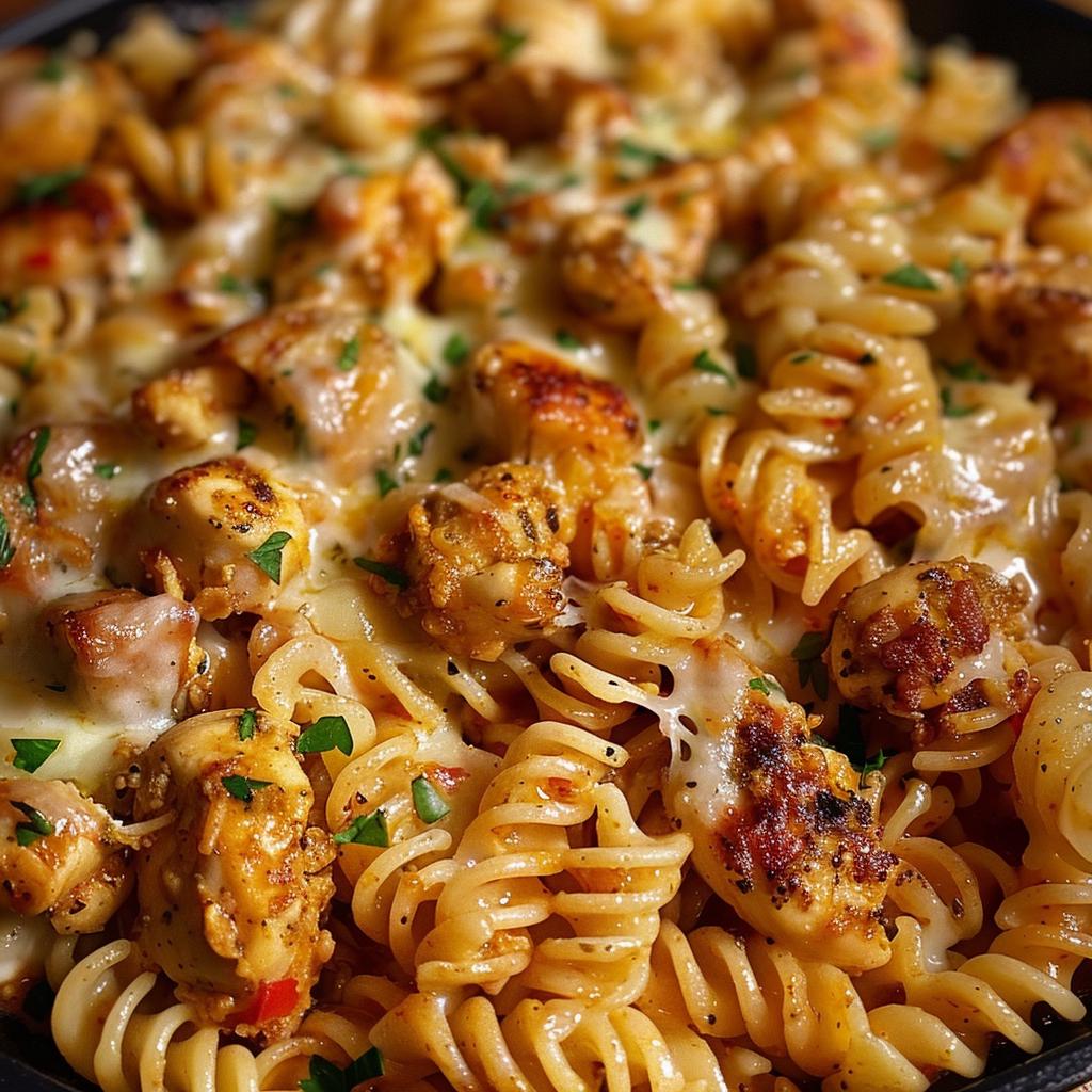 Cheesy Cajun Garlic Chicken Rotini Skillet – Downloadable Bold & Creamy ...