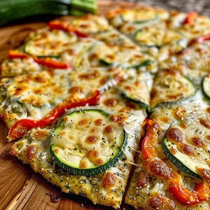 Downloadable Healthy Zucchini & Chia Pizza Crust Recipe – Low-Carb, Gluten-Free, and Nutritious