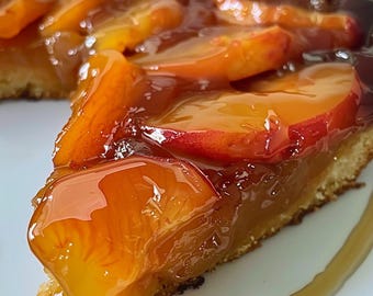 Downloadable Caramel Peach Upside Down Cake Recipe – Sweet, Fruity & Caramelized Dessert