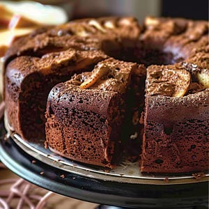 Recette de gâteau sain aux pommes et au cacao - Téléchargement imprimable