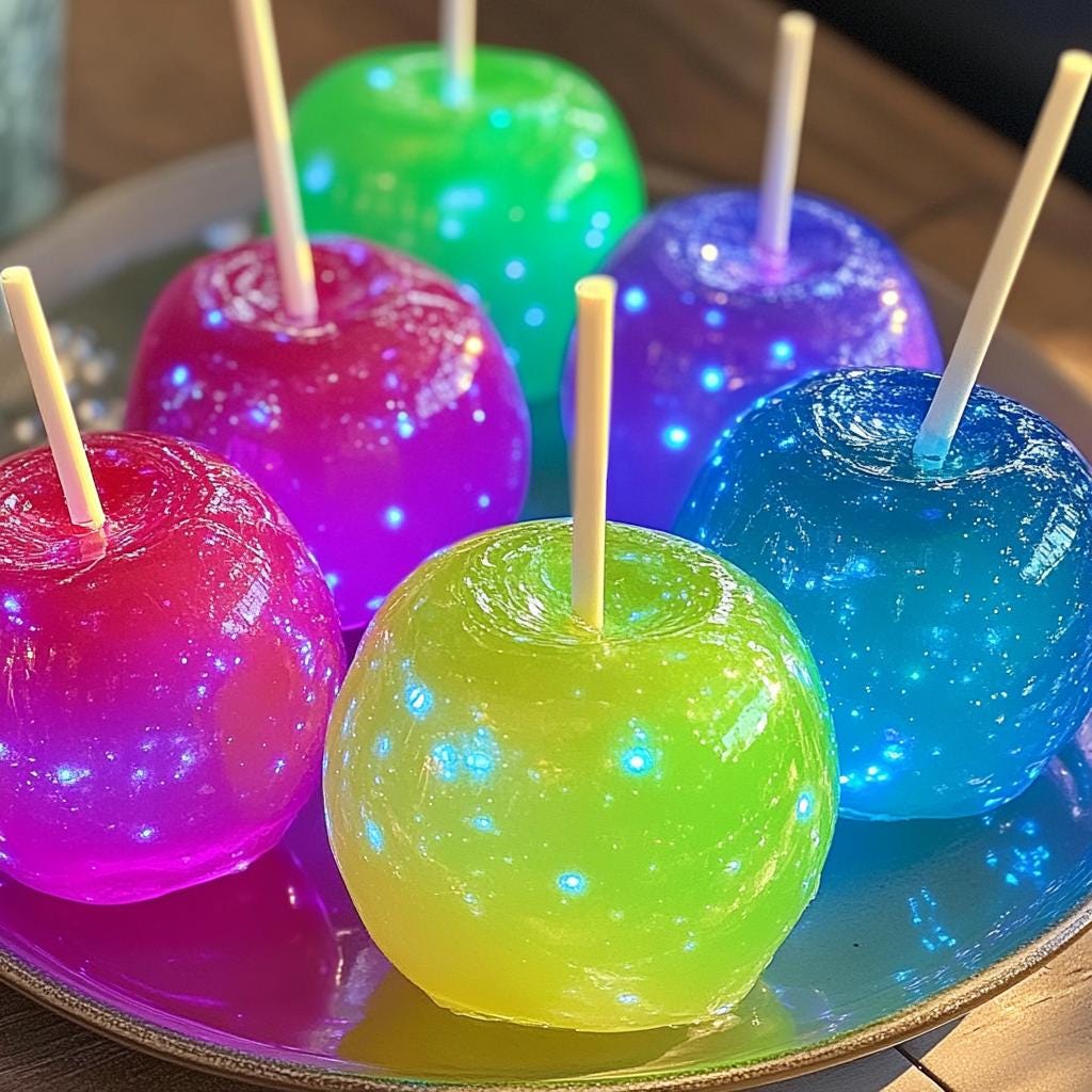 Glow in the Dark Jolly Rancher Candy Apples Recipe - Instant