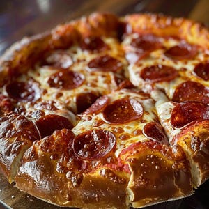Stuffed Crust Pepperoni Pizza – Downloadable Cheesy & Classic Homemade Pizza Recipe