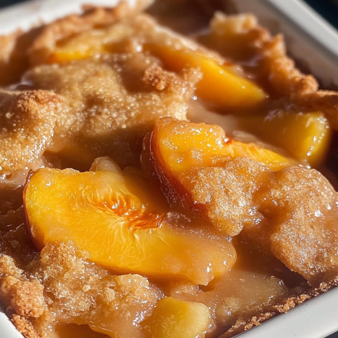 Homemade Peach Cobbler With Extra Crust – A Sweet, Juicy Delight - Etsy