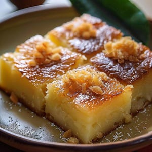 Cassava Cake with Macapuno – Authentic Filipino Dessert Downloadable Recipe