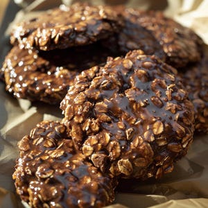 Receta descargable: Galletas de avena y chocolate sin horno (sin mantequilla de cacahuete)