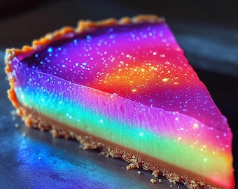 Norrskenscheesecake – En glödande, färgglad njutning