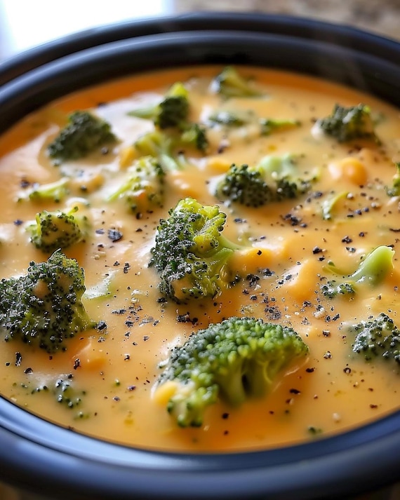 Crock Pot Broccoli Cheese Soup – Downloadable Creamy & Cozy Slow Cooker Recipe