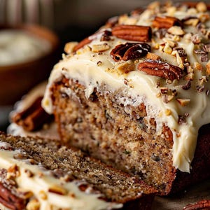 Receta descargable de pan de colibrí con glaseado de queso crema y canela: húmedo, sabroso e irresistible.