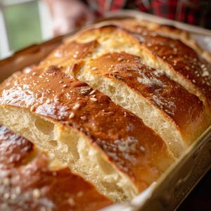 Receta descargable de pan de sándwich suave y esponjoso sin amasar: pan casero fácil de preparar