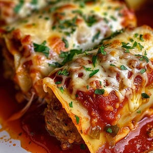 Receita para download | Rolinhos de lasanha com almôndegas italianas – uma versão de um clássico favorito