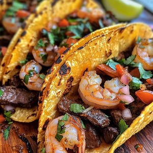 Recept voor garnalen- en biefstuktaco's – een explosie van surf & turf-smaak bij elke hap!