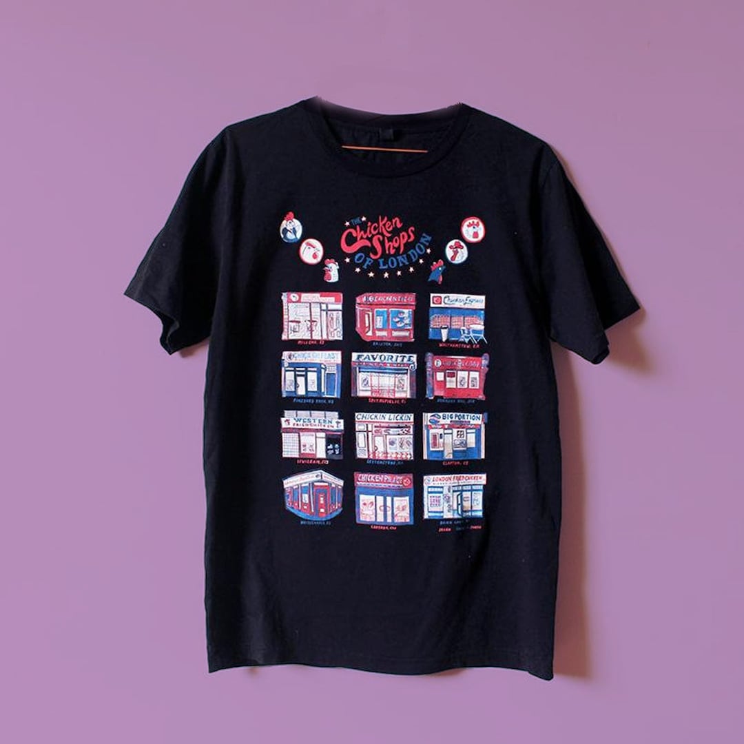 Chicken Shops of London Cotton Tshirt London Tshirt Etsy UK