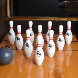 shuffleboard bowling set