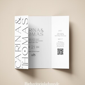 Invito a nozze "Anima gemella" con finestra pieghevole con foto e design personalizzato