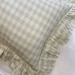 Linen Ruffle Mini Cushion in Beige Gingham - Etsy