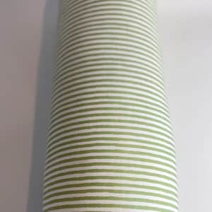 Sage Green Stripe Blockprint Cotton Bolster Cushion image 5