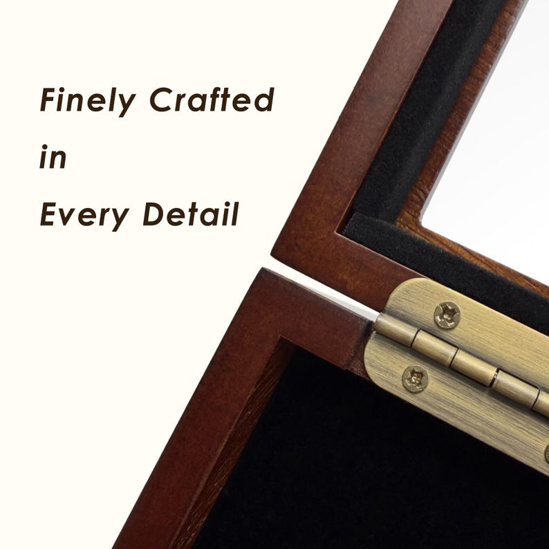 Wood Golf Ball Display Case: Hole In One Gift, Custom Plaque image 5