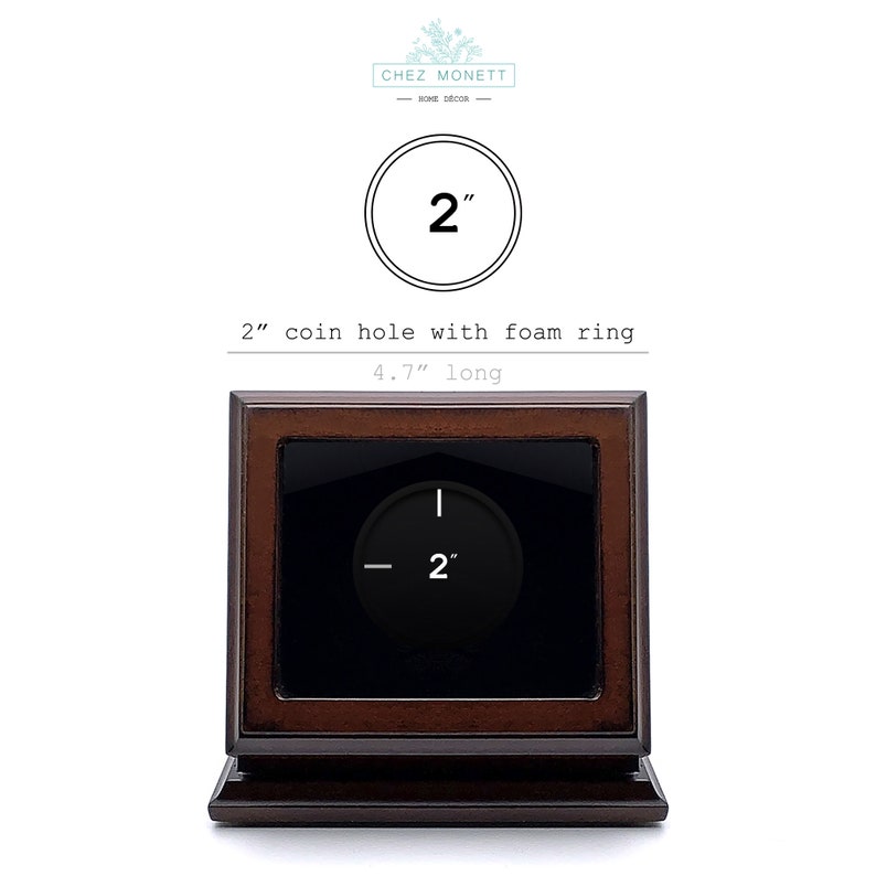Walnut Challenge Coin Display Case: 2
