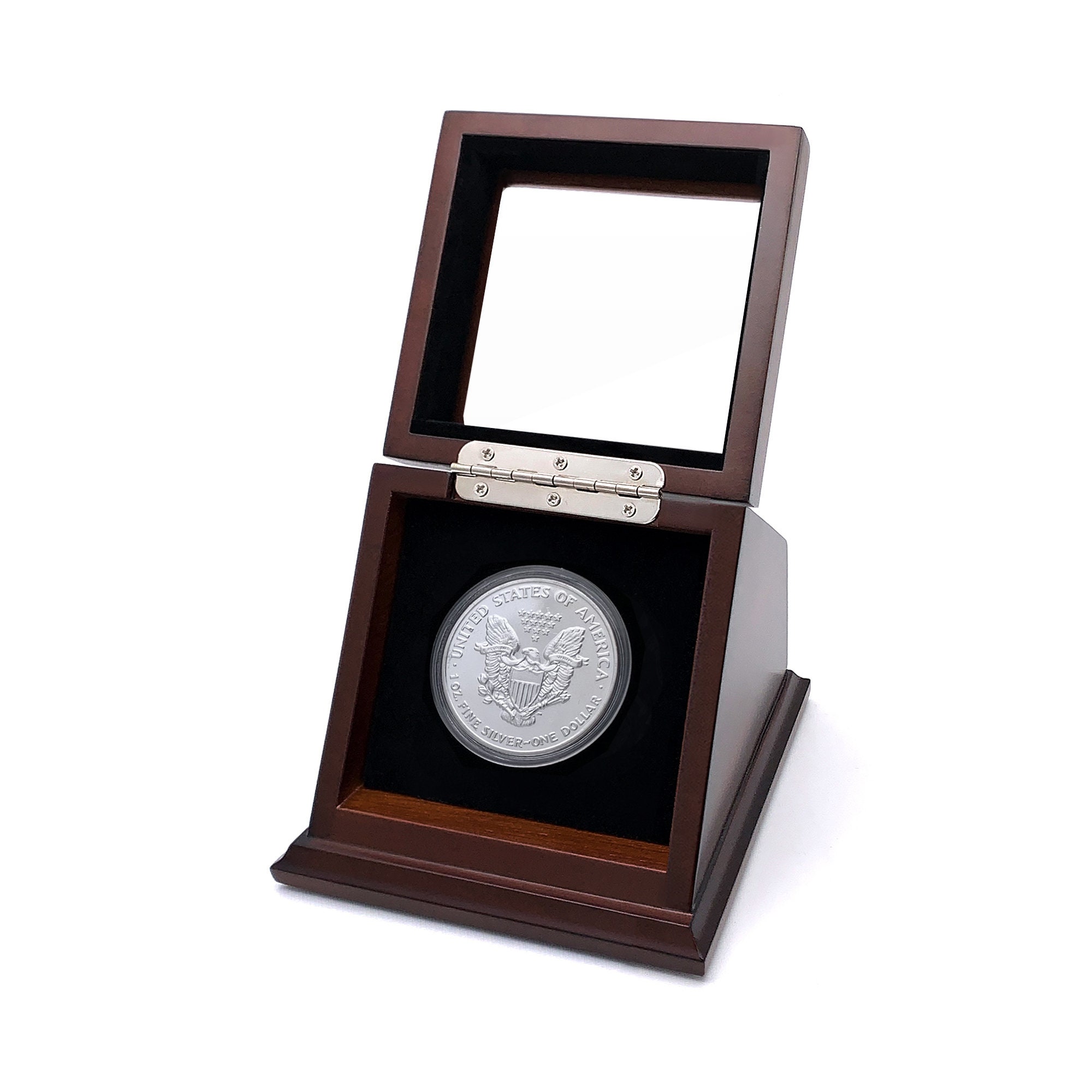 Silvery Dollar Coin Holder Silver Bar Capsule Holders Coin - Temu