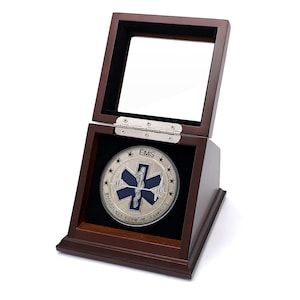 Chez Monett 3&quot; Challenge Coin Display Case 3 Inch Coin Holder