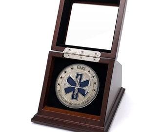 Chez Monett 3" Challenge Coin Display Case 3 Inch Coin Holder