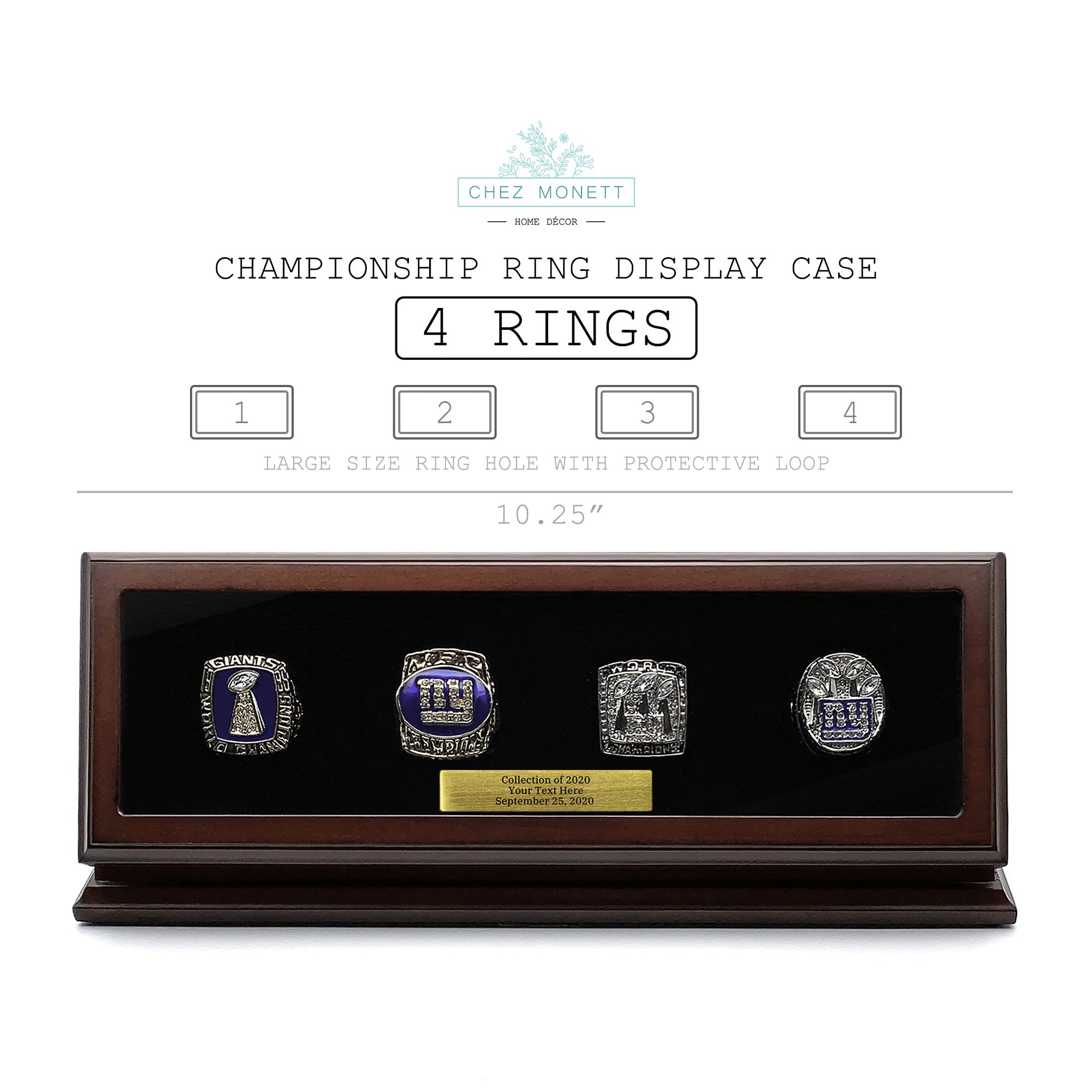 Championship ring display case store