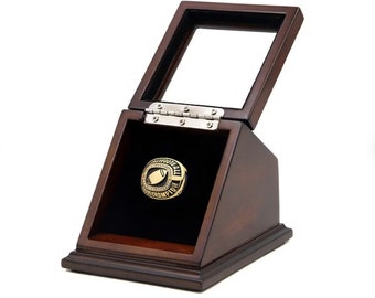 Championship Ring Display Case - Single  Slot  Memorabilia Gift Box