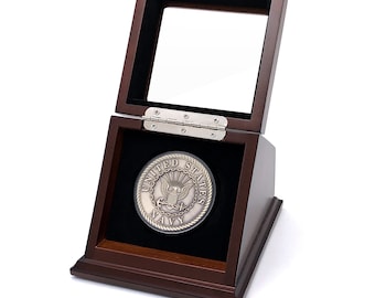 Chez Monett 2.5" Challenge Coin Display Case 2.5 Inch Coin Holder