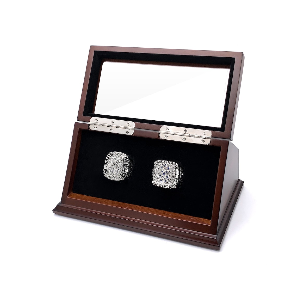 Championship Ring Display Case 2 3 4 5 6 7 Slots Memoriblia Etsy