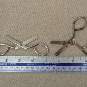 Vintage scissors, paper scissors, round tip scissors, child safe scissors image 4