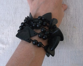 Triangle bead bracelet, costume jewelry, fashion bracelet