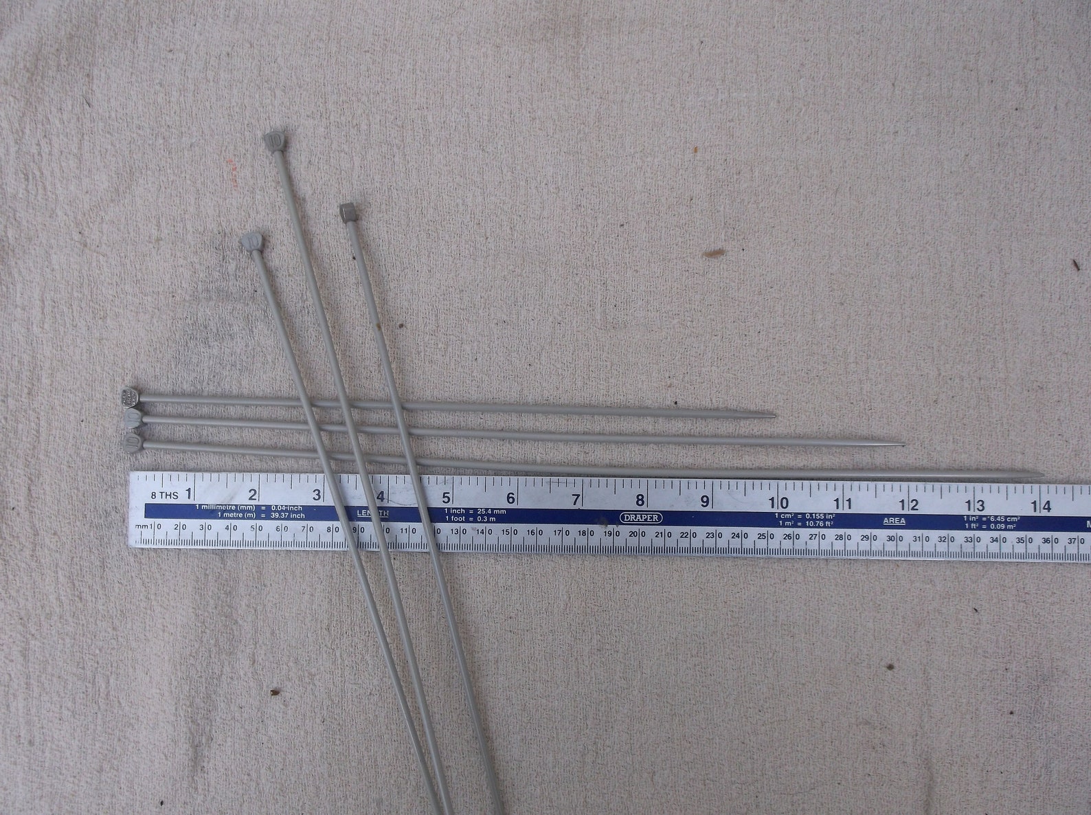 Vintage Aero Knitting Needles Size 10 3.25 Mm Metal Etsy