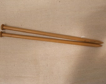 Stricknadeln aus Holz, Größe 000, 10 mm, Grobstricknadeln