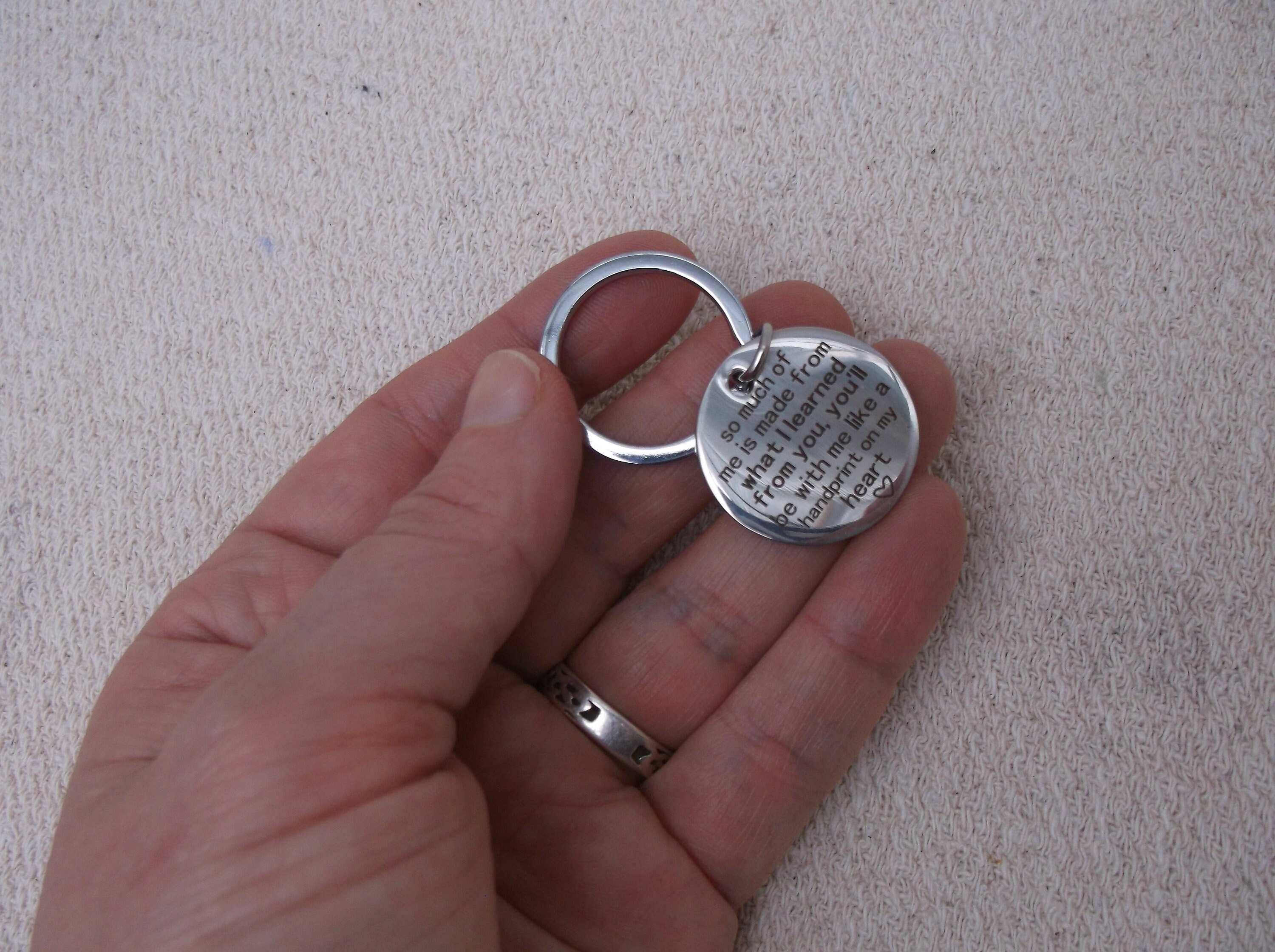 Portachiavi Con Scritta In Inglese To My Badass Daughter Son, Regalo