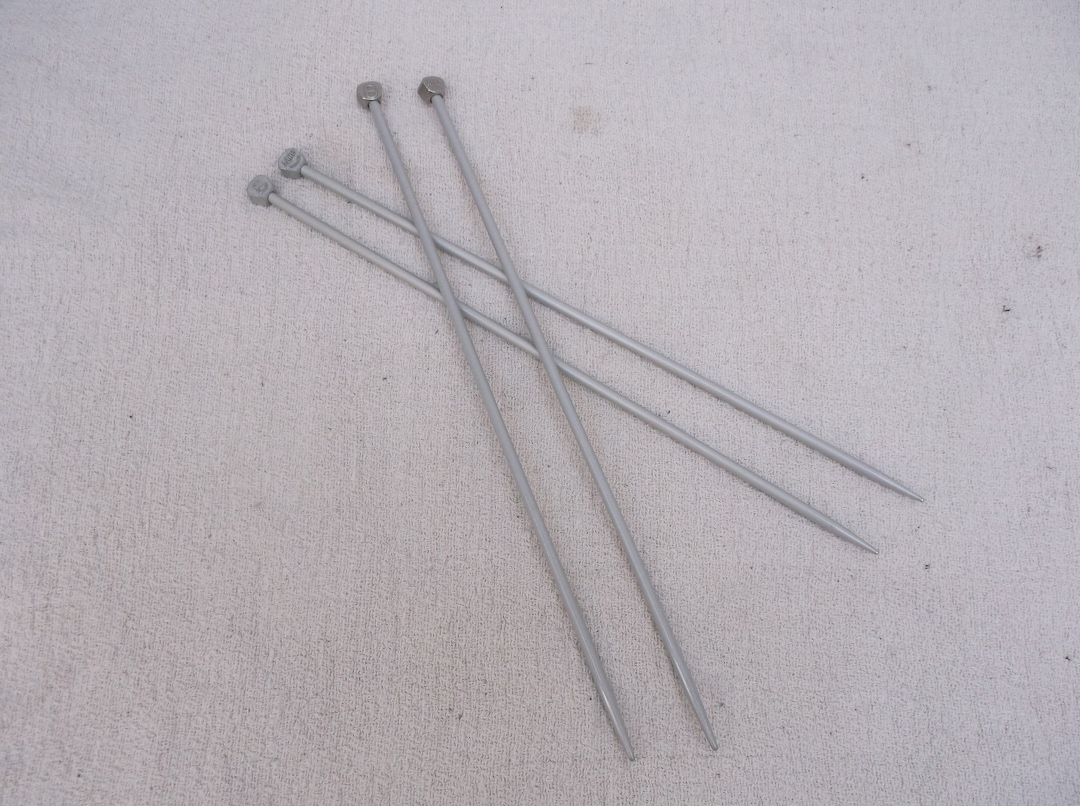 Vintage Aero Knitting Needles, Size 8, 4 Mm, Metal Knitting Pins Etsy