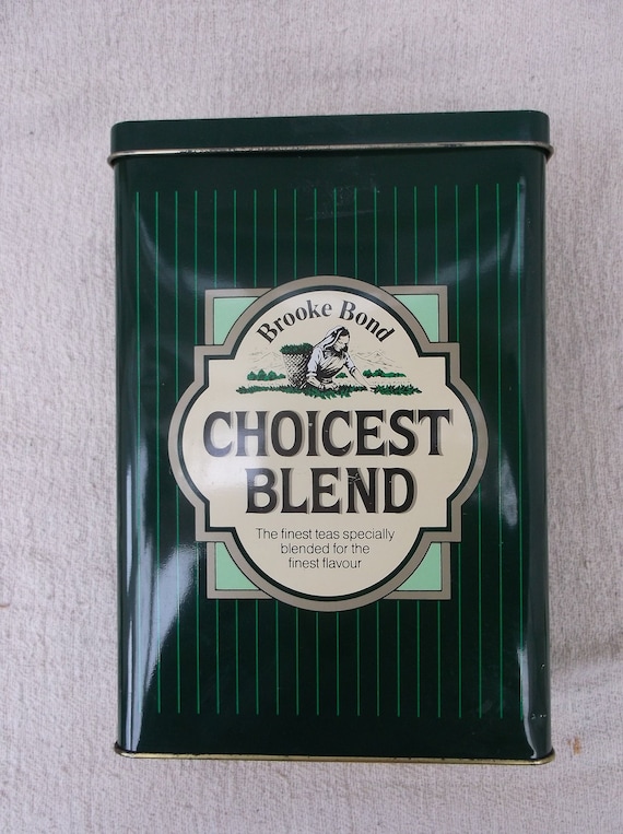 Vintage Brooke Bond Tea Tin: Green Metal Tea Caddy - Etsy Denmark