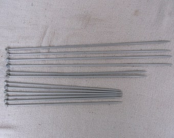 Aero knitting needles, size 9, 3.75 mm, metal knitting pins
