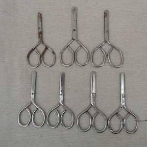 Vintage scissors, paper scissors, round tip scissors, child safe scissors image 1