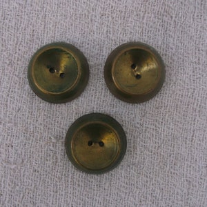 Two hole buttons, copper buttons, vintage buttons