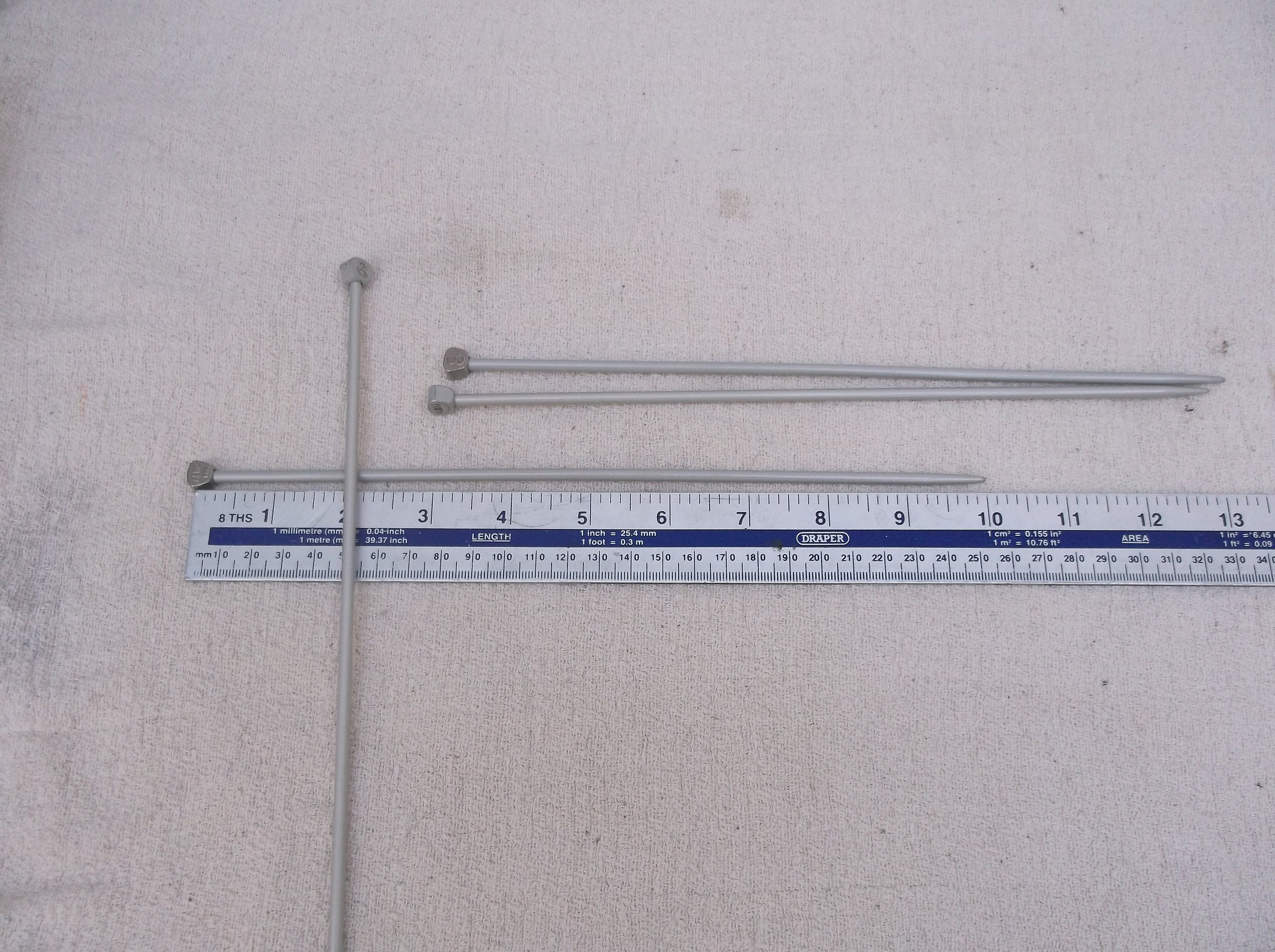 Vintage Aero Knitting Needles, Size 8, 4 Mm, Metal Knitting Pins Etsy
